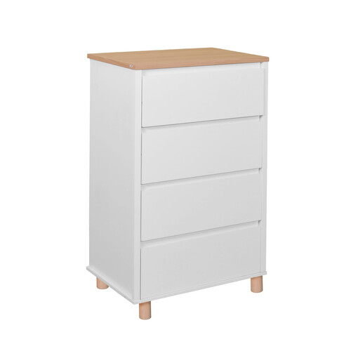 CSD AKSEL 4D - WHITE CHEST DRAWER