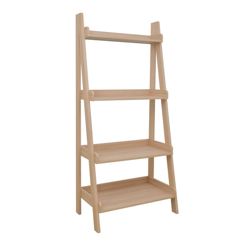 SLF 1 WN MPL NEW LADDER SHELVES 