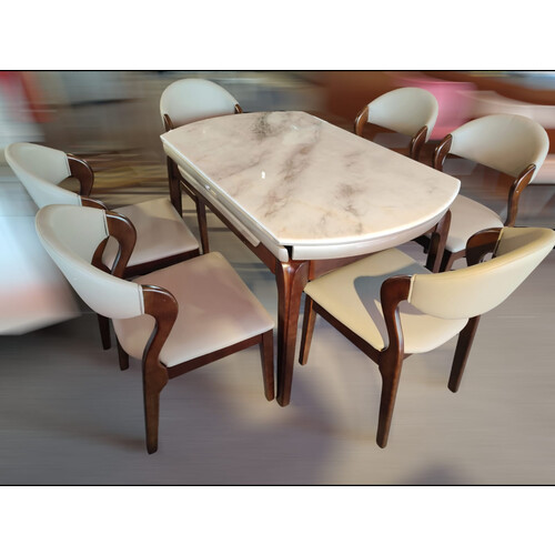 TJYS-M85+M63 DINING SET (1+6)