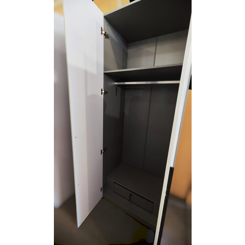 JP-7533 3 DOORS WARDROBE WHITE