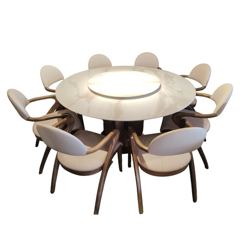 MT-856 MARBLE D/TABLE+ MT-6850 D/CHAIR (1+8) SET