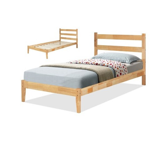 SB-A901-WN 3FT LUKA SINGLE BED WITH 12PCS LVL SLAT BASE